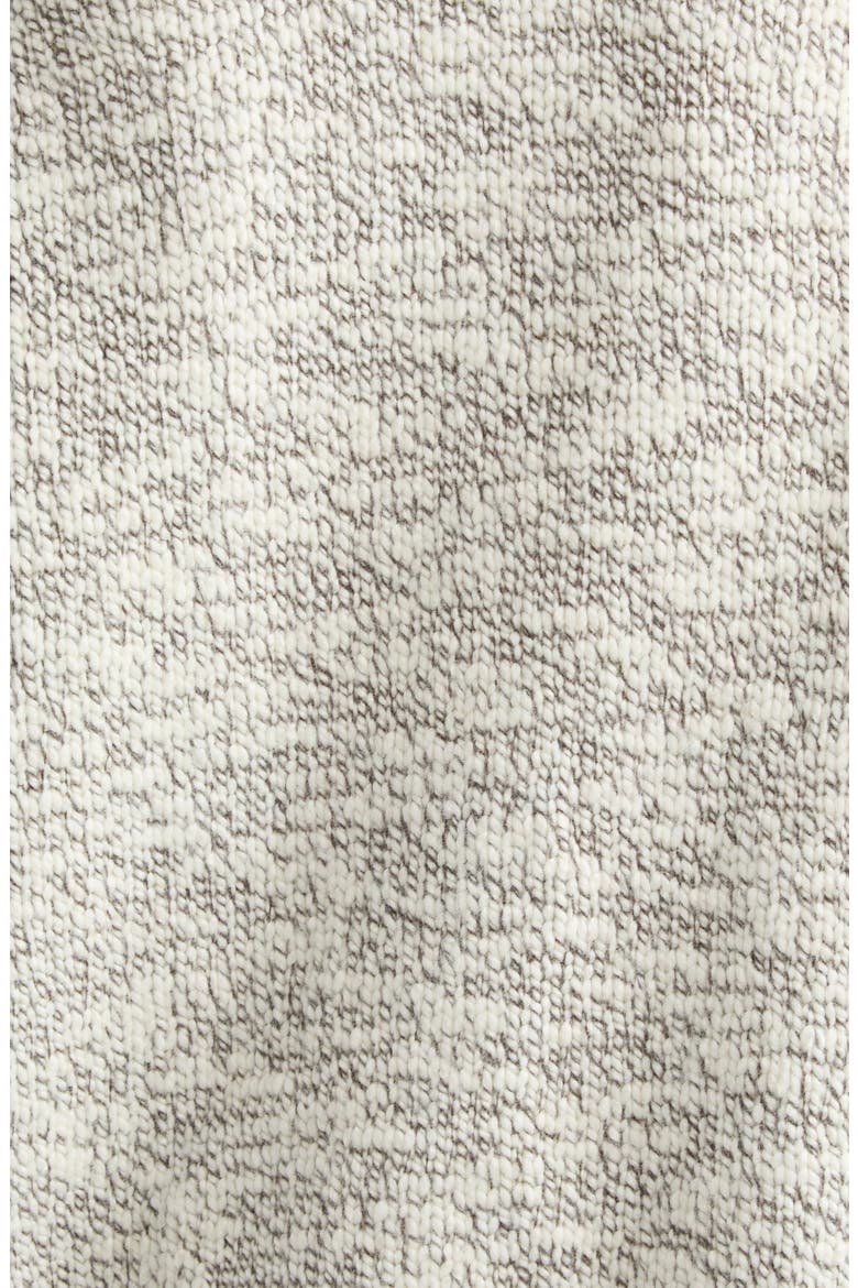 Chunky Crewneck Cashmere & Wool Sweater, Alternate, color, TURKISH COFFEE / IVORY