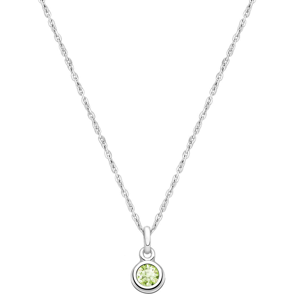 Tiny Blessings Sterling Silver Tb® Birthstone 12-14" Necklace In Metallic