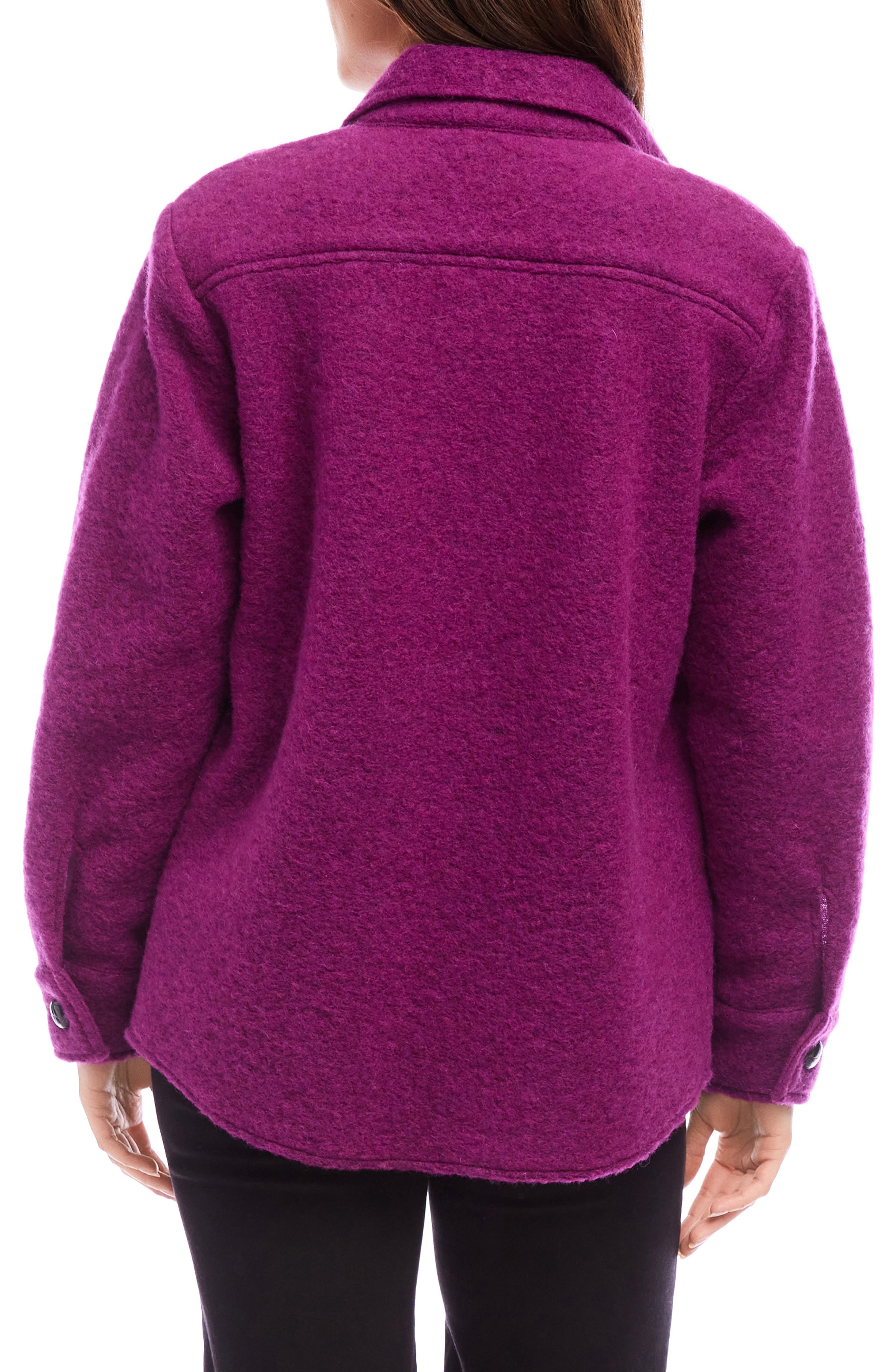 Brushed Wool Blend Shirt Jacket - image 2