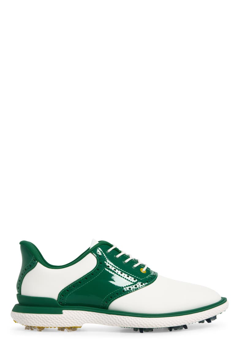 Gallivan2r G/Lock Saddle Golf Shoe, Alternate, color, SNOW / GREEN