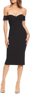 Dress the Population Bailey Off the Shoulder Body-Con Dress