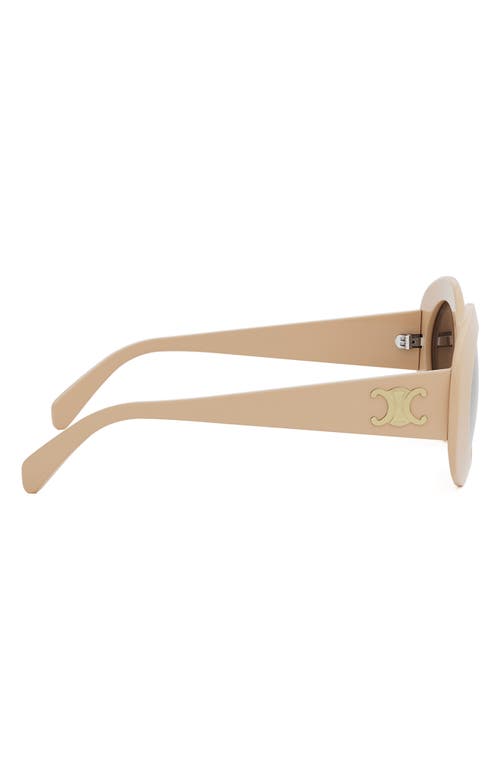 CELINE CELINE TRIOMPHE 54MM ROUND SUNGLASSES 