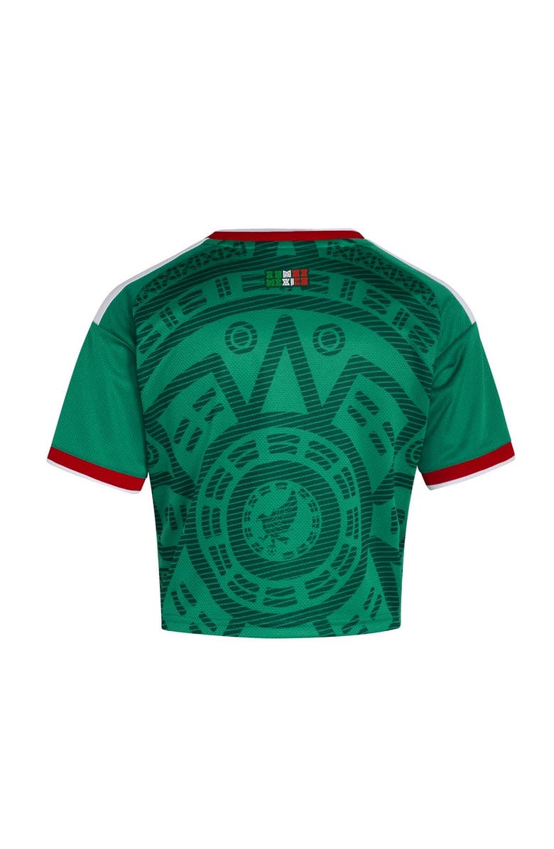 adidas Women's adidas  Green Mexico National Team FIFA x World Cup 2026 Home Cropped Replica Jersey, Alternate, color, Green