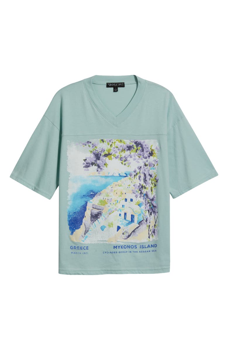 Vinyl Icons Mykonos Graphic T-Shirt, Alternate, color, Mint