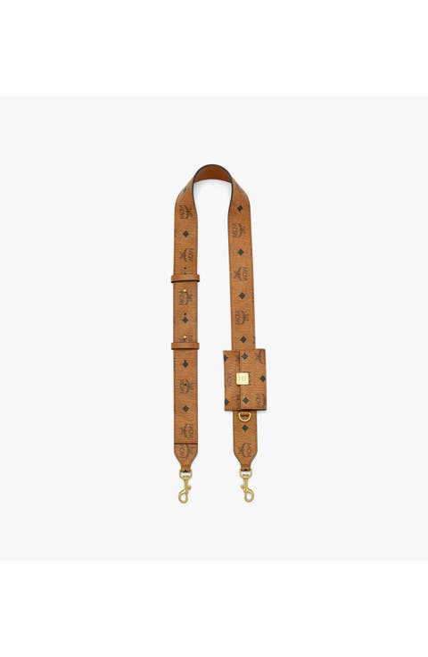 Aren Shoulder Strap with Pouch in Visetos