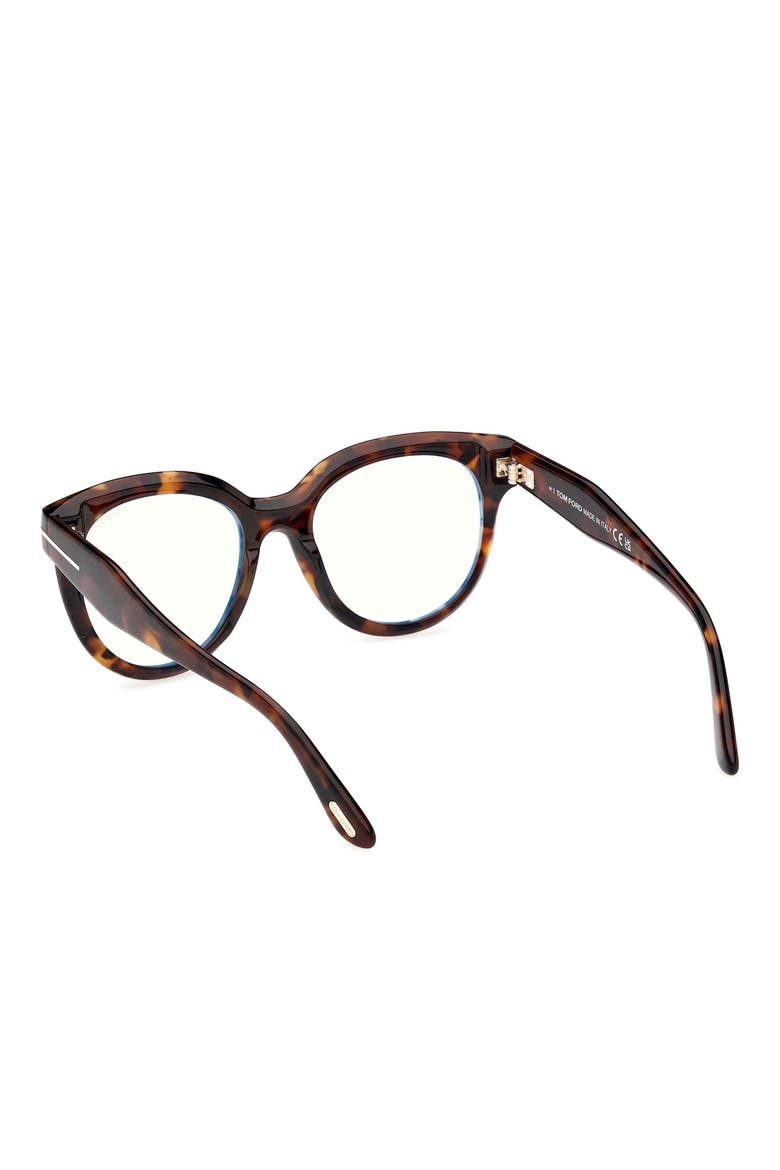 52mm Butterfly Blue Light Blocking Glasses, Alternate, color, HAVANA