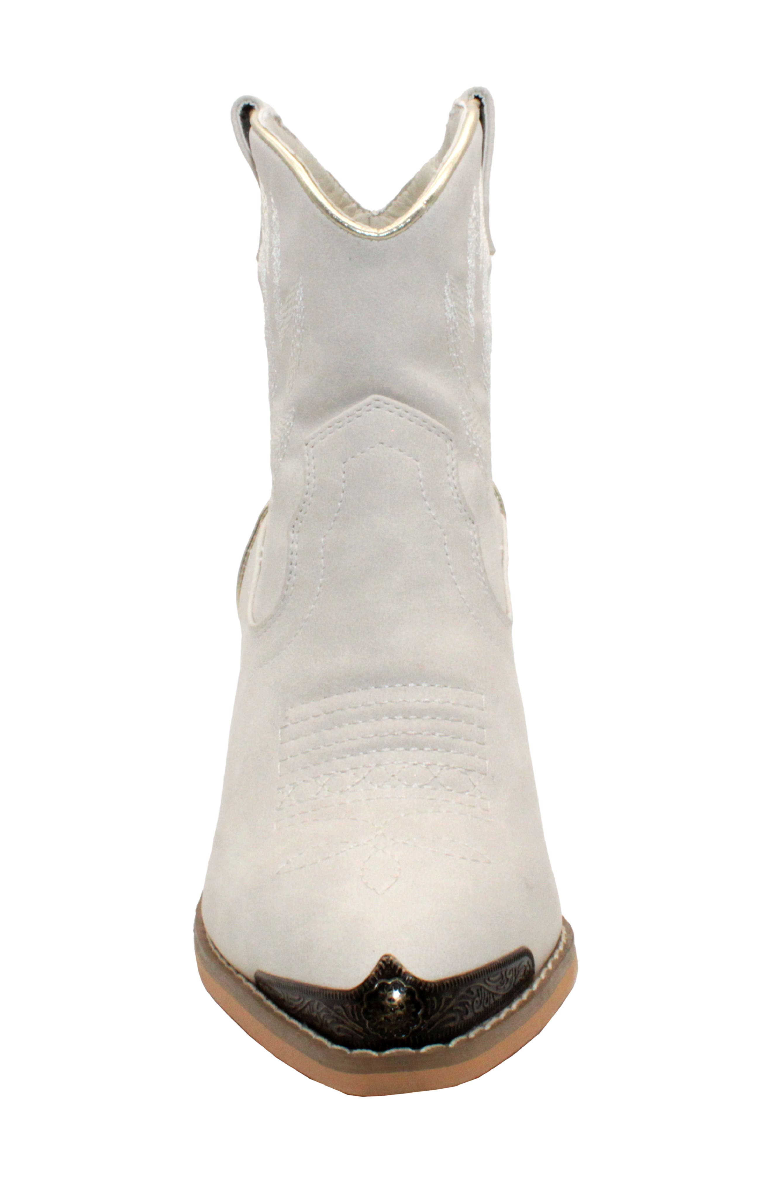 Very Volatile Taylor Metal Toe Western Boot, Alternate, color, Off White