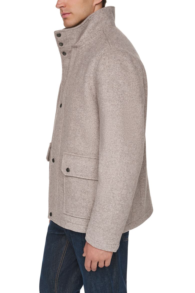 Wool Blend Bomber Jacket, Alternate, color, GREY