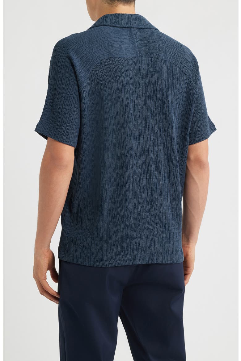 Knox Textured Camp Shirt, Alternate, color, AIRFORCE BLUE