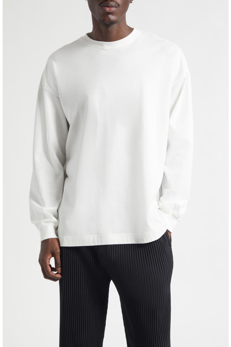 Color Chips Long Sleeve Cotton Graphic T-Shirt, Main, color, WHITE
