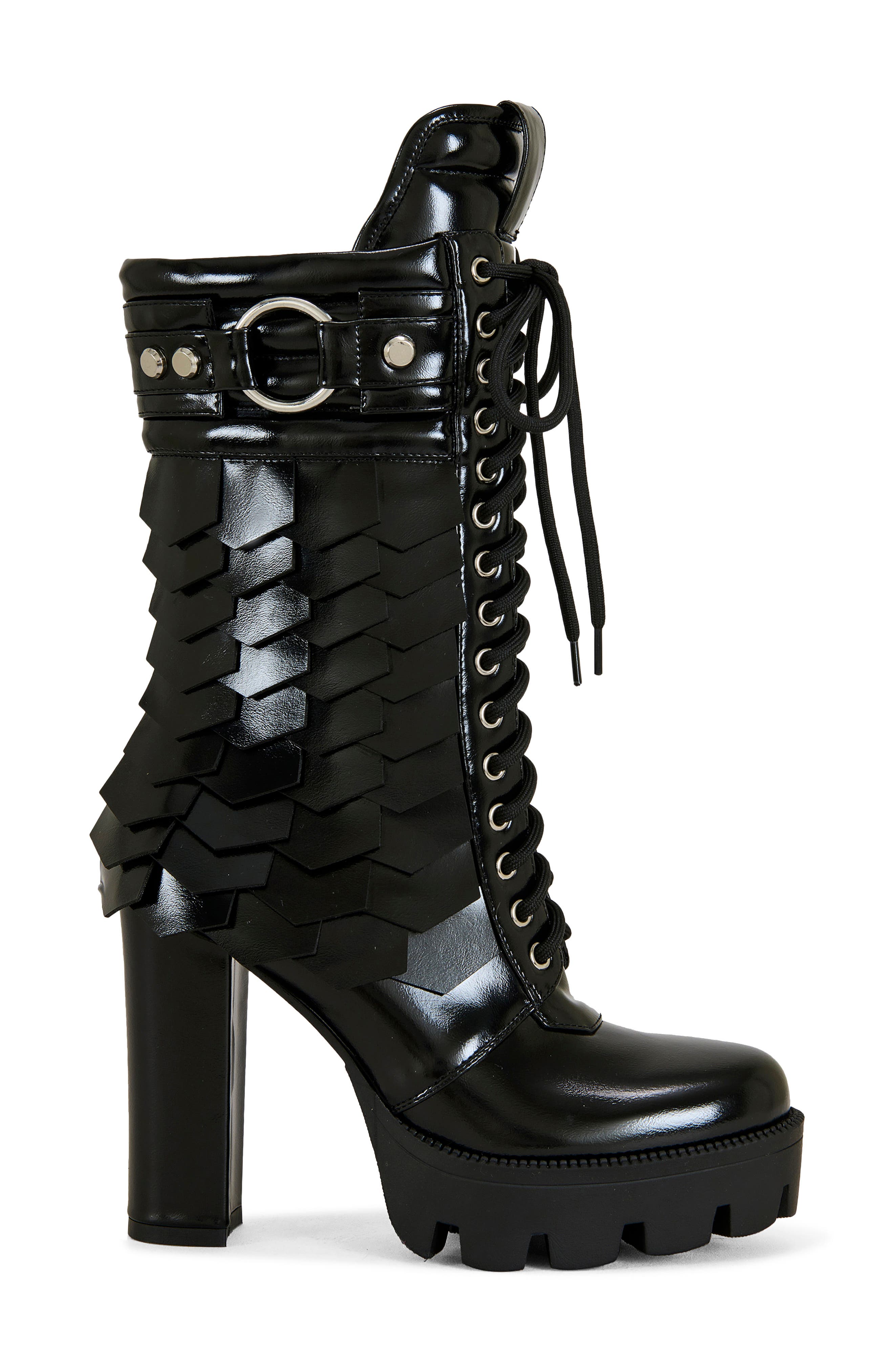 AZALEA WANG Gernot Platform Bootie, Alternate, color, Black