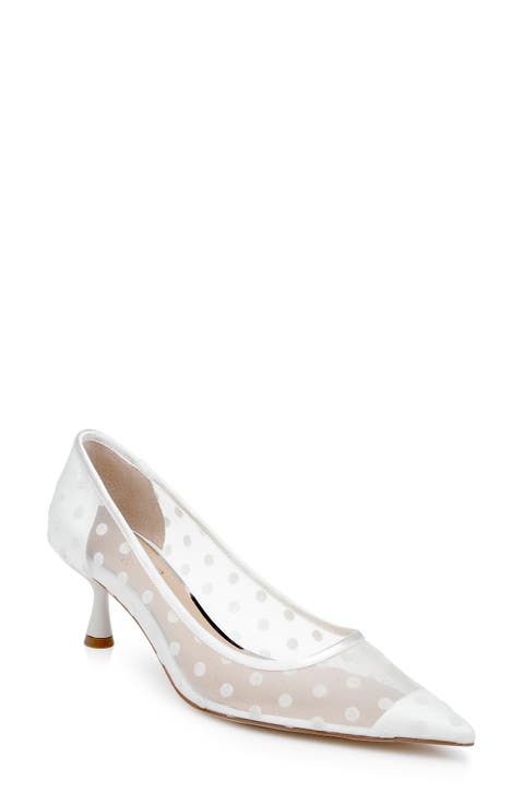 Elena Pointed Cap Toe Pump (Women)