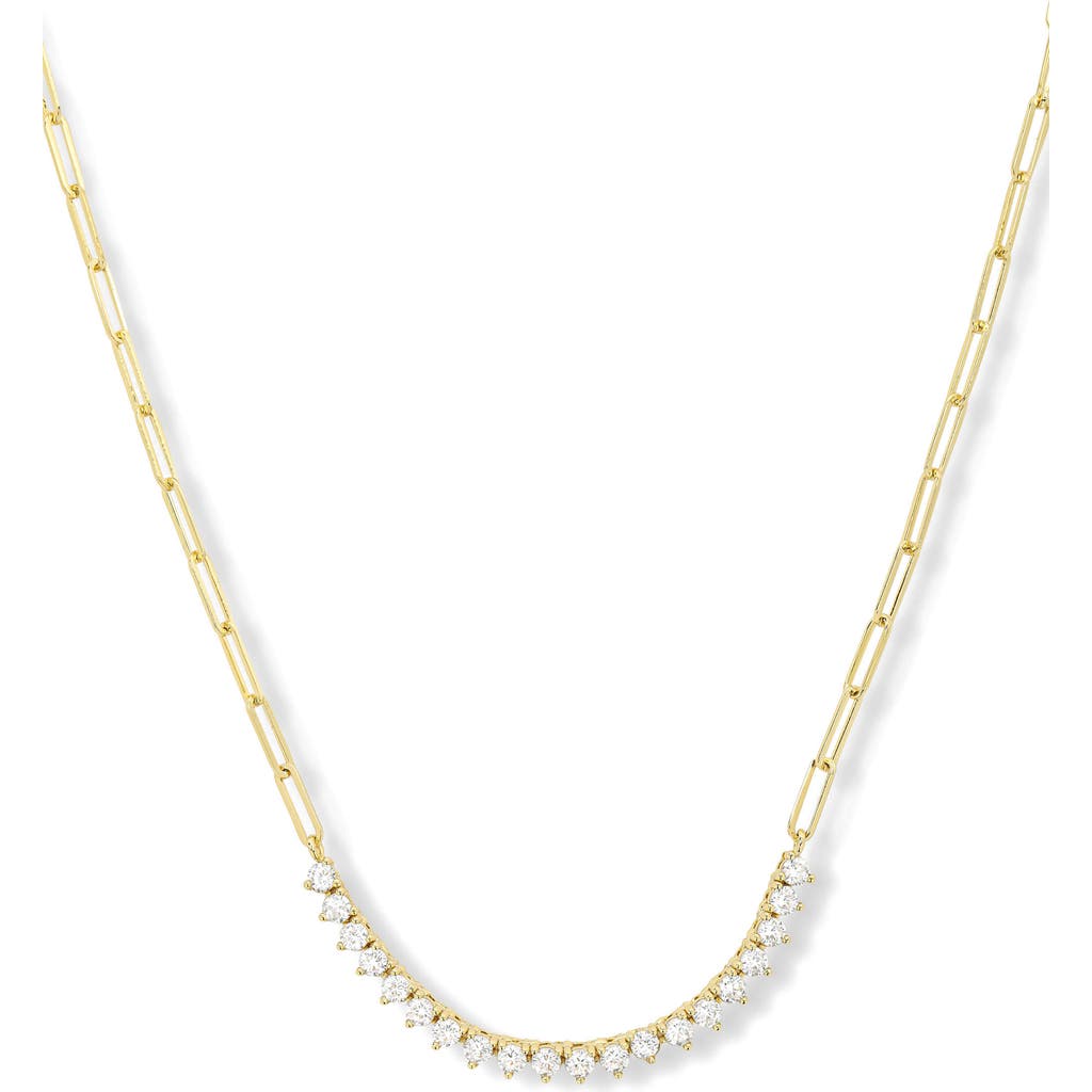 Melinda Maria Not Your Basic Cubic Zirconia Necklace In Goldhite