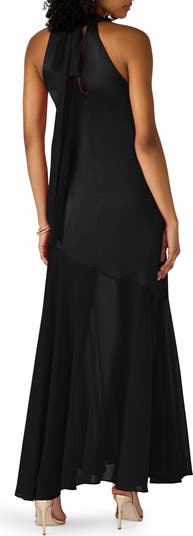 maxi black strapless dress Sofia Strapless Black Linen Maxi Dress