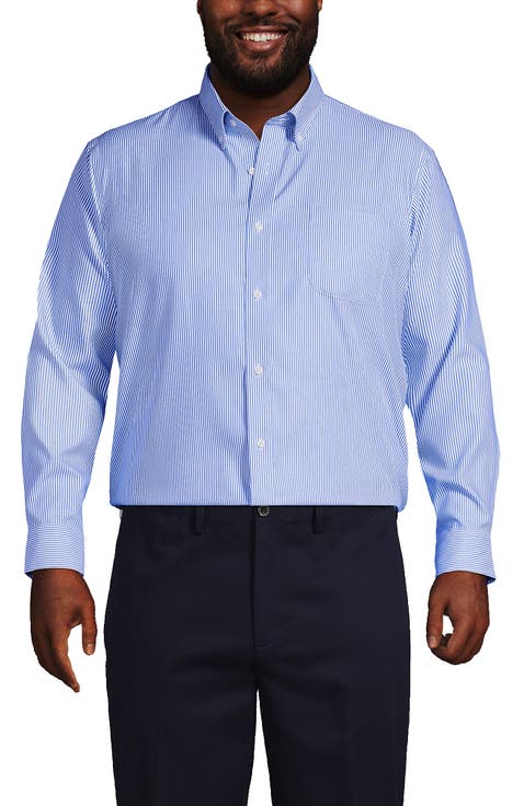 No Iron Supima Cotton Pinpoint Buttondown Collar Dress Shirt