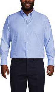 Lands' End No Iron Supima Cotton Pinpoint Buttondown Collar Dress Shirt