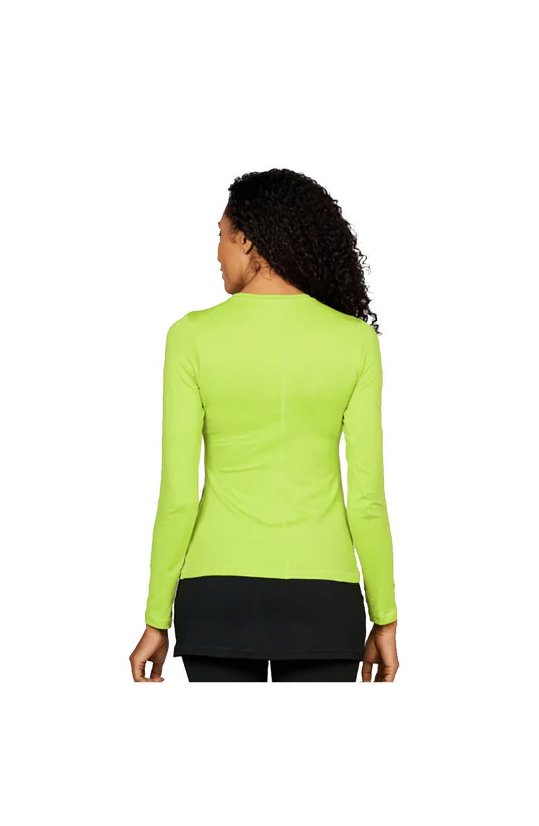 Sofibella UV Colors Womens Long Sleeve Tennis Shirt, Alternate, color, Teddy