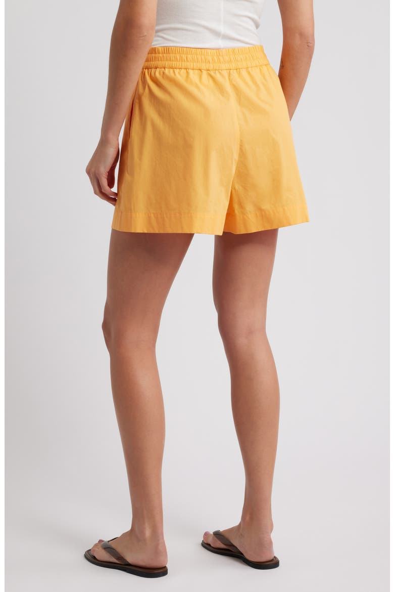 Rhodes Cotton Poplin Drawstring Shorts, Alternate, color, CLEMENTINE