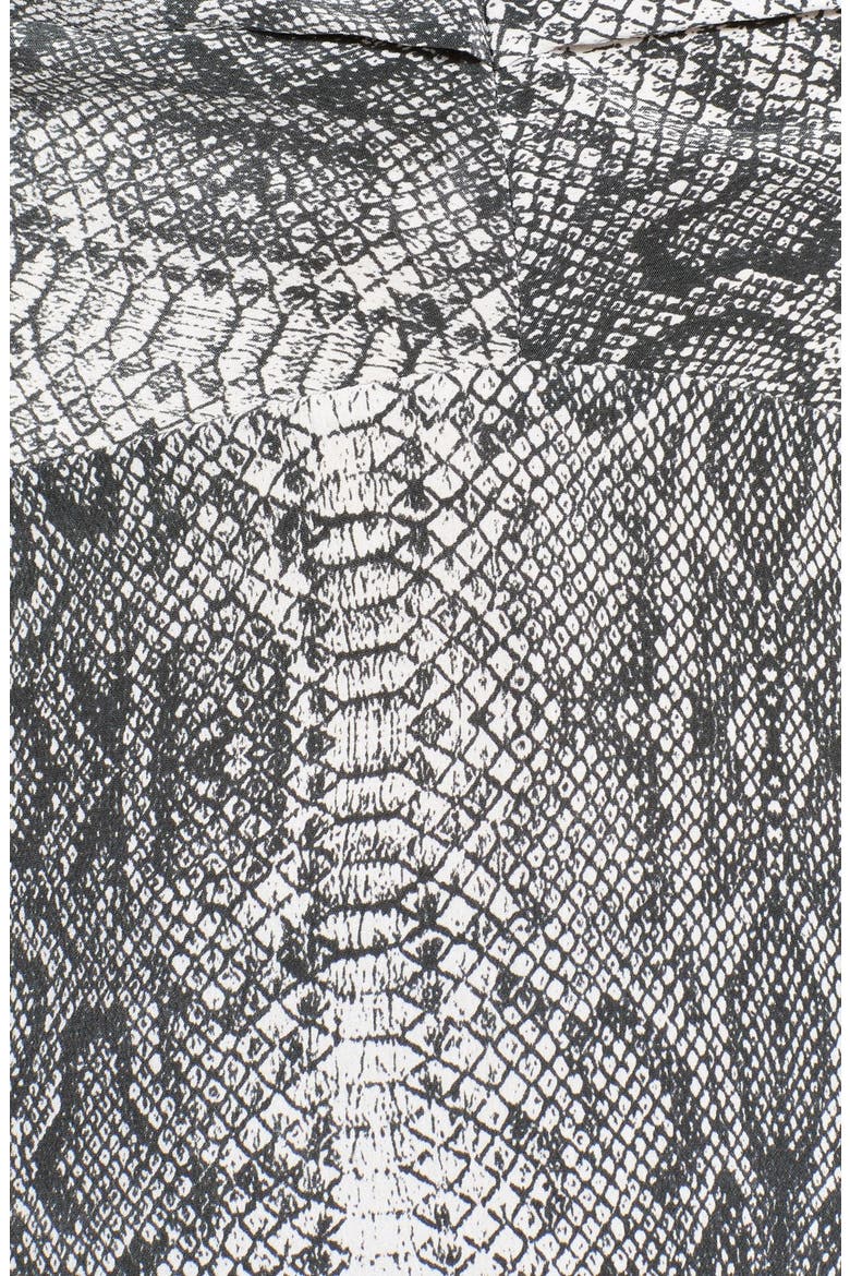 Python Print Silk Top, Alternate, color, GREY