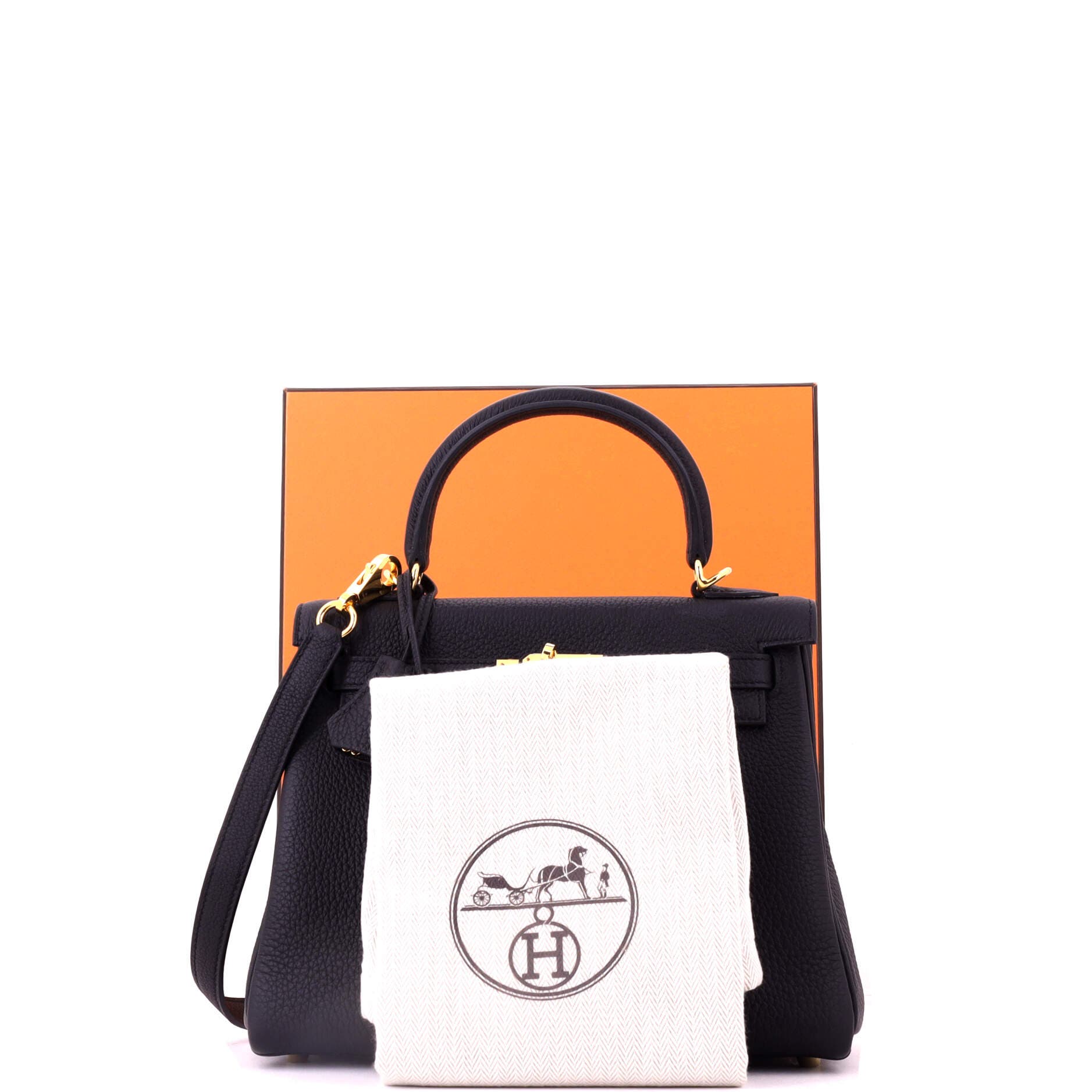 Kelly Handbag Black Togo with Gold Hardware 25, Alternate, color, Black