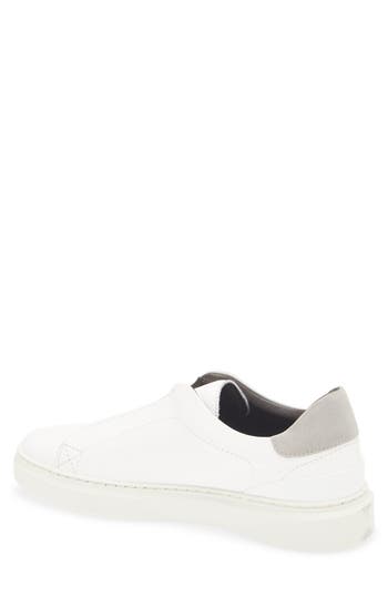 Bruno Magli Salvador Slip-on Sneaker In White Tumbled