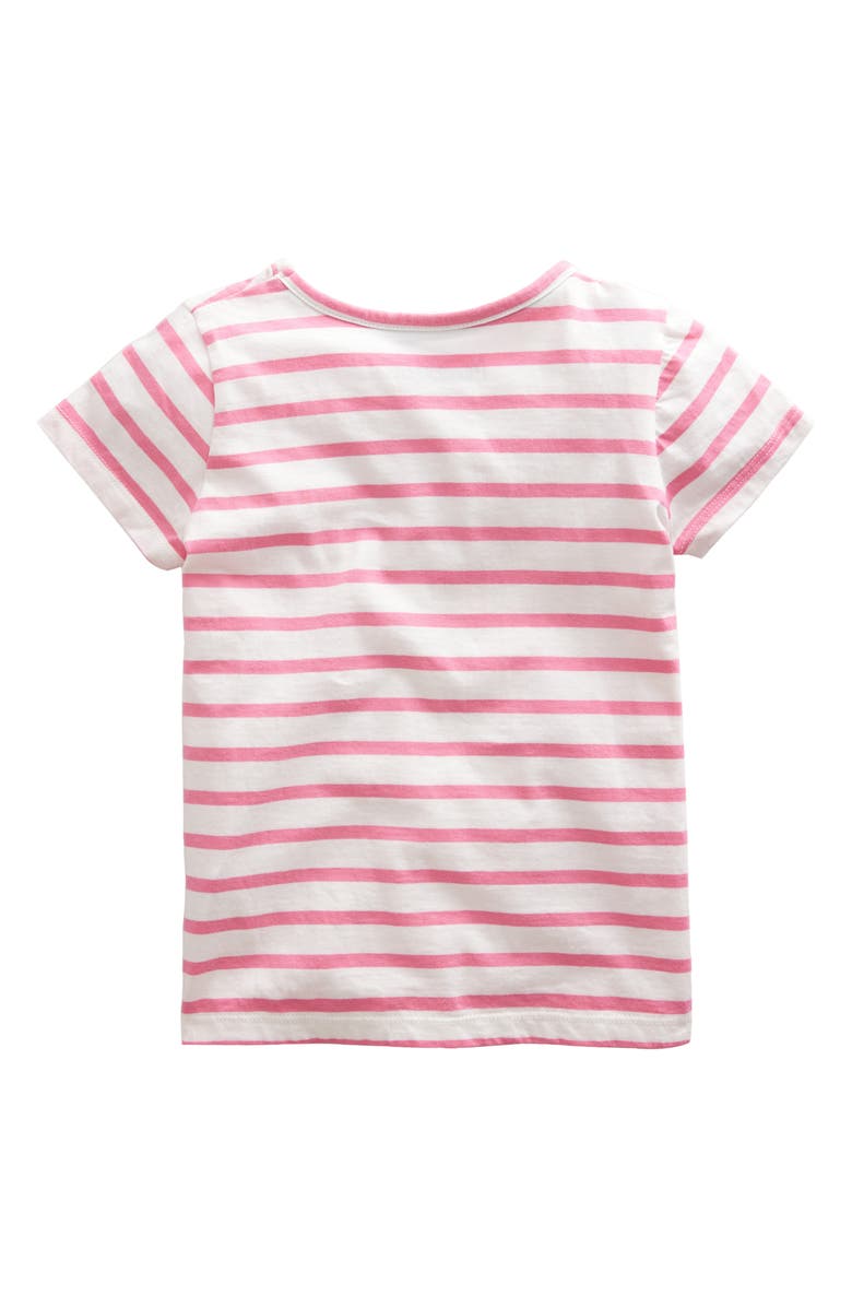 Mini Boden Kids' Stripe Appliqué Cone Cotton Graphic T-Shirt, Alternate, color, 