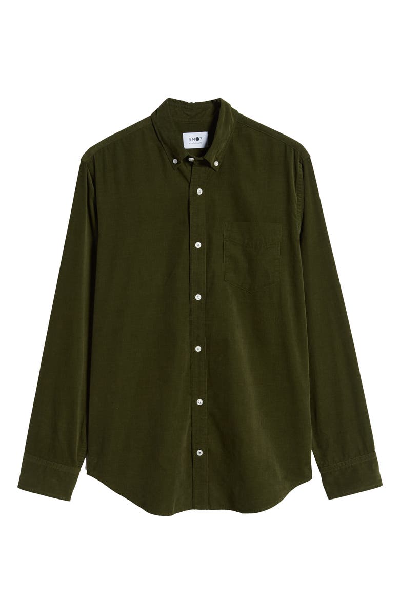 NN07 Levon BD 5723 Slim Fit Button-Down Corduroy Shirt, Alternate, color,