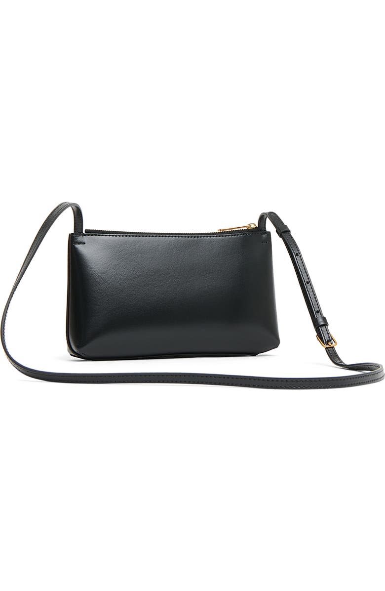 Mansur Gavriel Mini Gaia Leather Crossbody Bag, Alternate, color, Black/ Flamma