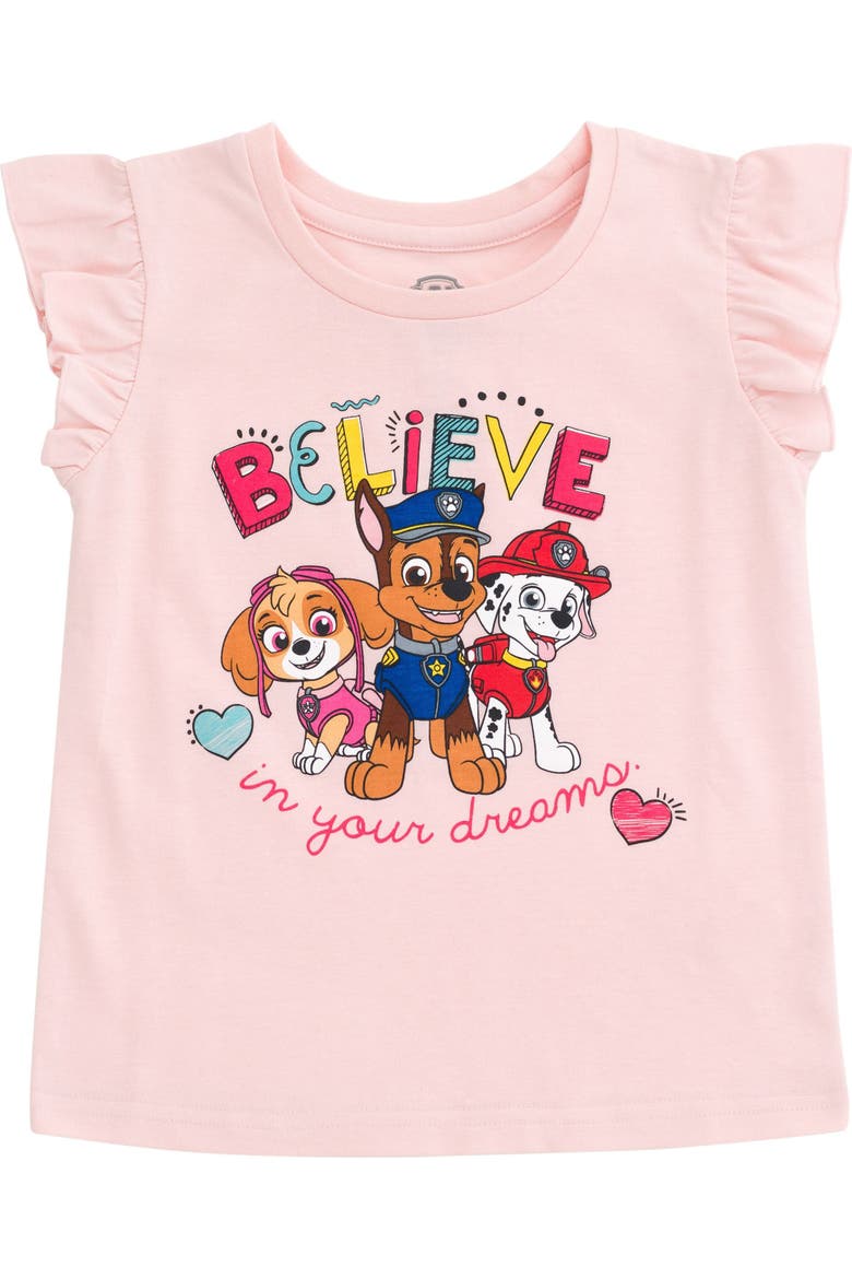 T-Shirt and Skirt Set, Alternate, color, Pink Skye