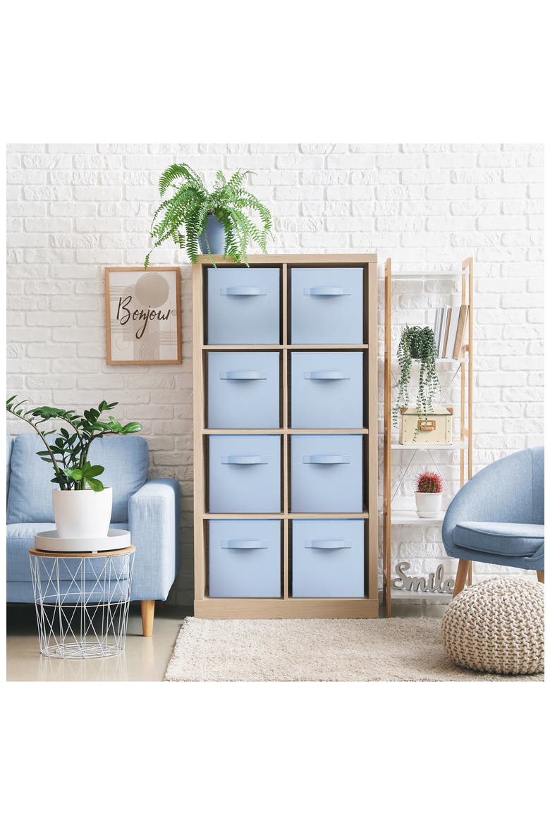 8-Pack Collapsible Storage Cube, Alternate, color, PASTEL BLUE