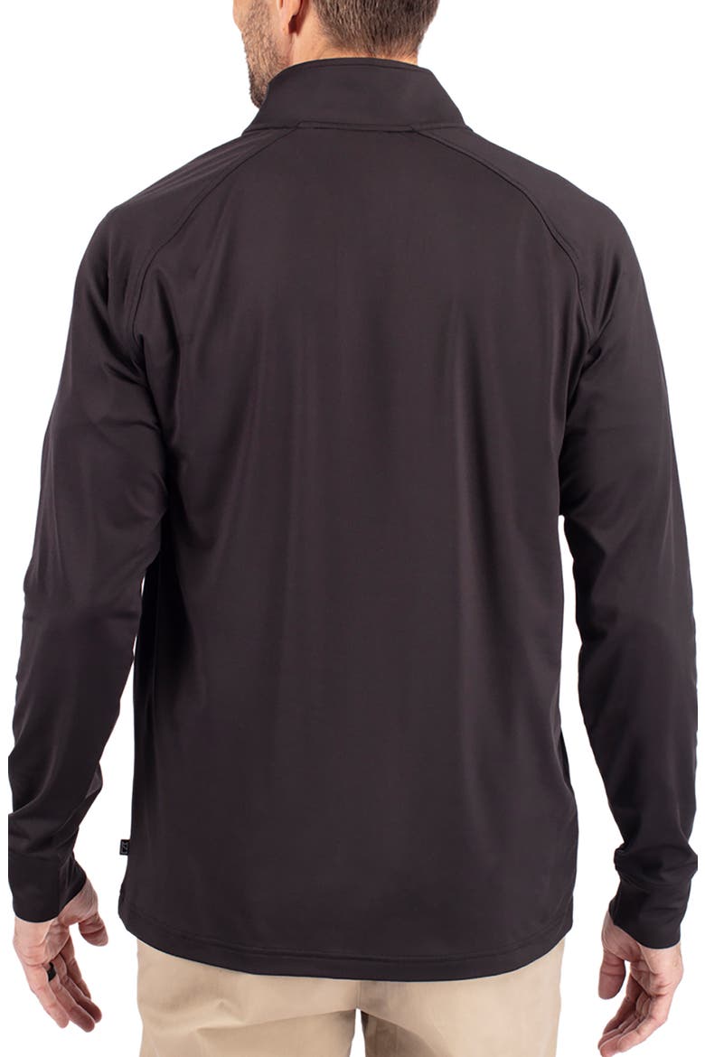 Adapt Knit Quarter Zip Pullover, Alternate, color, BLACK/COLLEGE PURPLE