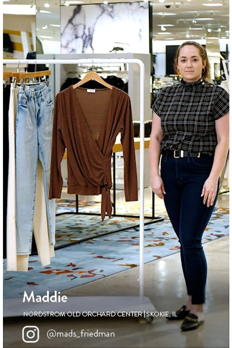 Long Sleeve Faux Wrap Top video