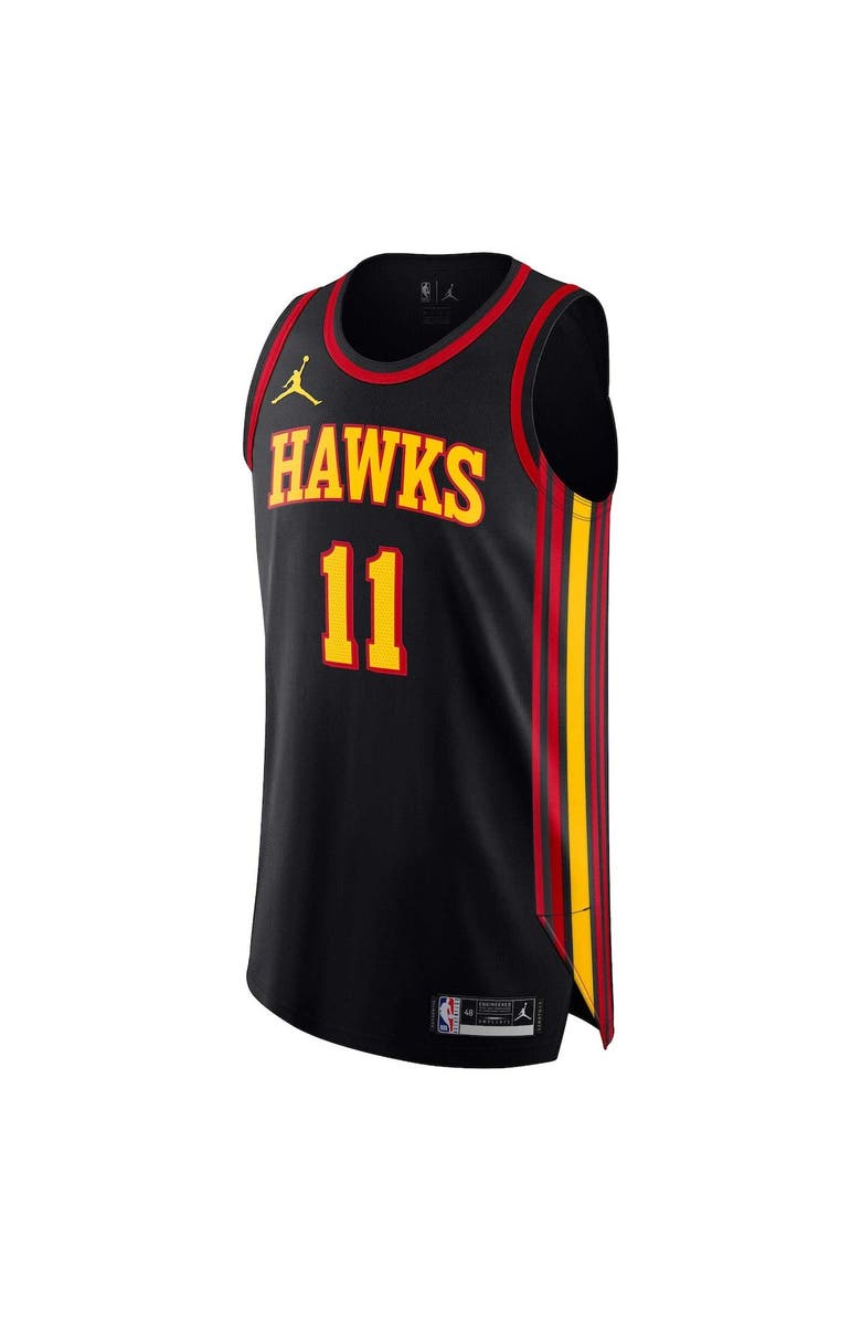 Jordan Brand Men's Jordan Brand Trae Young Black Atlanta Hawks Authentic Player Jersey - Statement Edition, Alternate, color, 