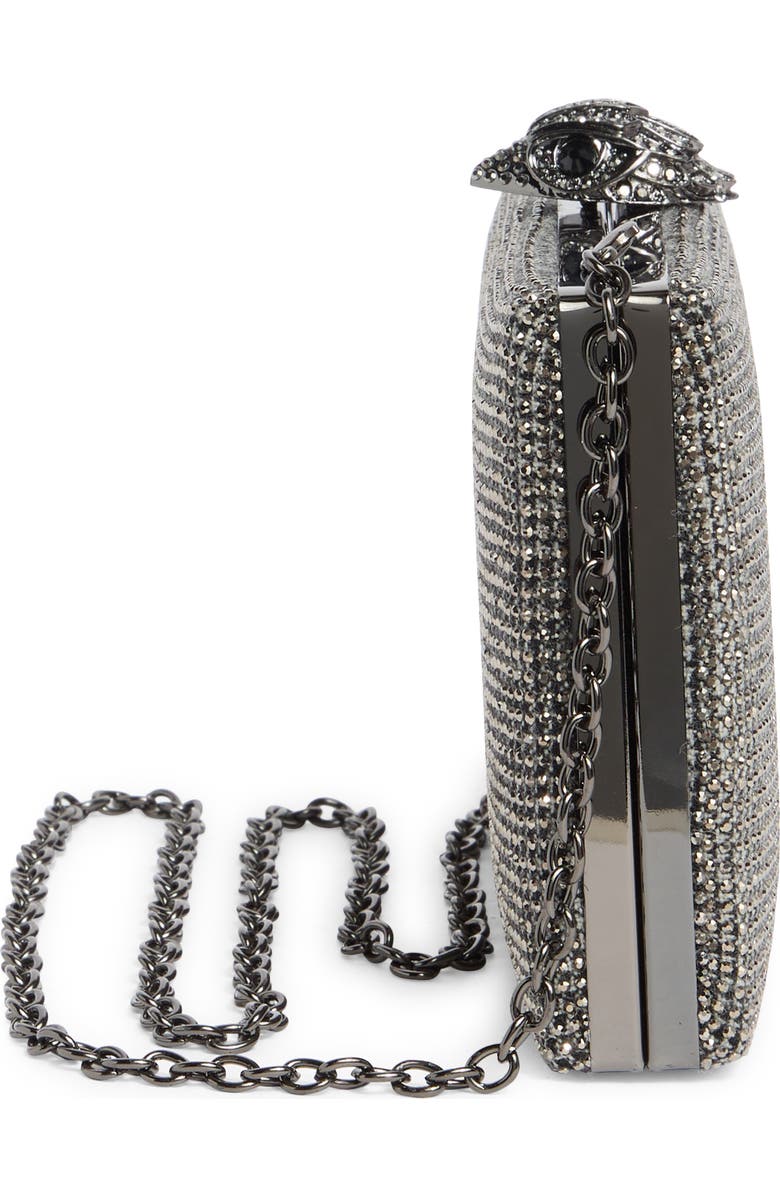 Kurt Geiger London Kensington Crystal Frame Clutch, Alternate, color,