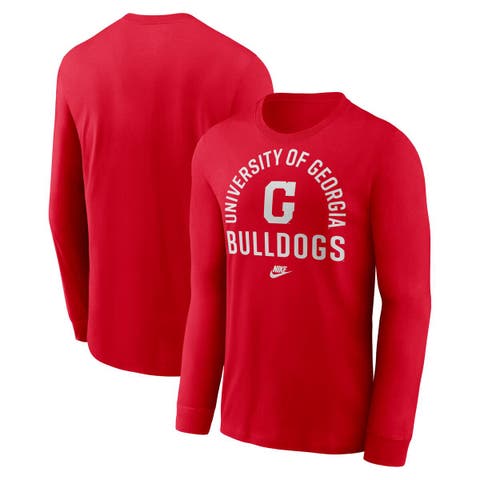 Men
s Nike Red Georgia Bulldogs Legacy Arched Logo Long Sleeve T-Shirt