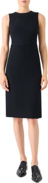 Akris Sleeveless Virgin Wool Sheath Dress