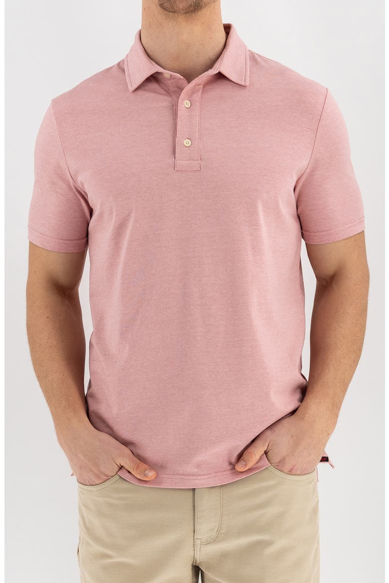 Feeder Stripe Polo, Main, color, SPANISH VILLA