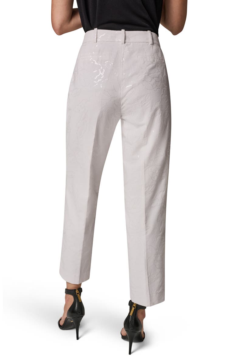 Sequin Slim Fit Pants, Alternate, color, CREAM