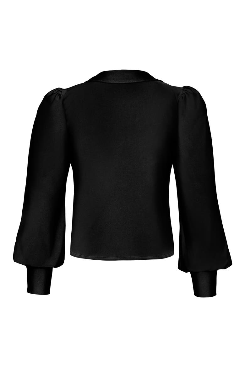 Zayne Tie Dye Print Blouse, Alternate, color, NOIR
