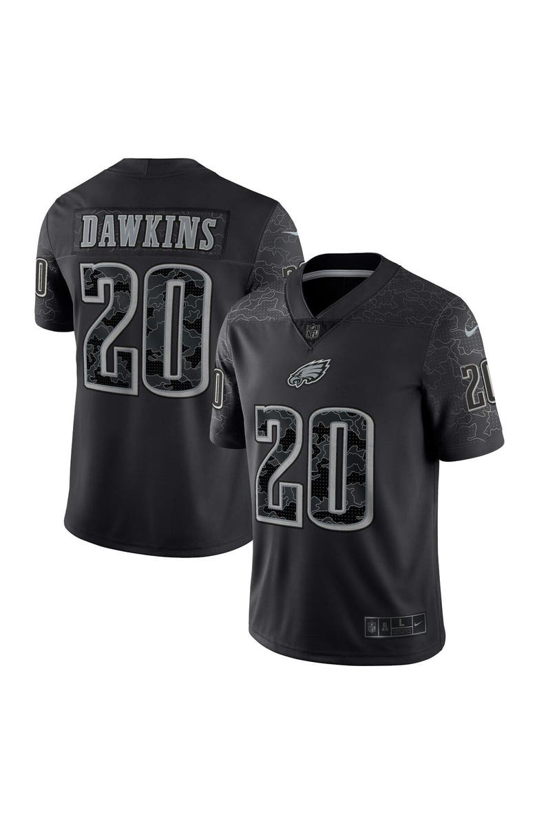 Nike Men's Nike Brian Dawkins Black Philadelphia Eagles Retired Player RFLCTV Limited Jersey, Main, color, 