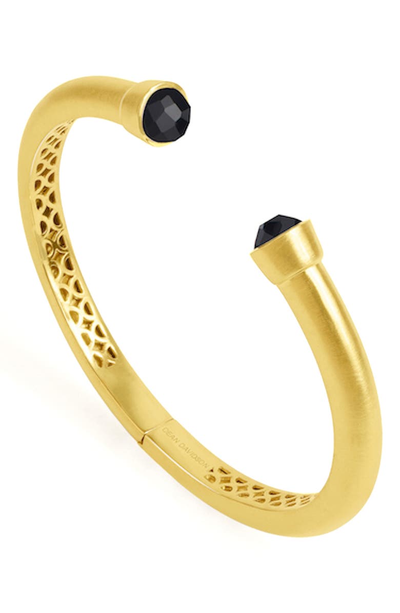 Dean Davidson Onyx Cuff Bracelet, Alternate, color, Black Onyx/ Gold