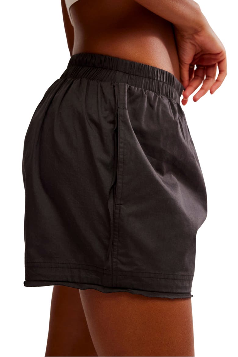 Intimately FP Day to Day Solid Boxer Shorts, Alternate, color, WASHED BLACK