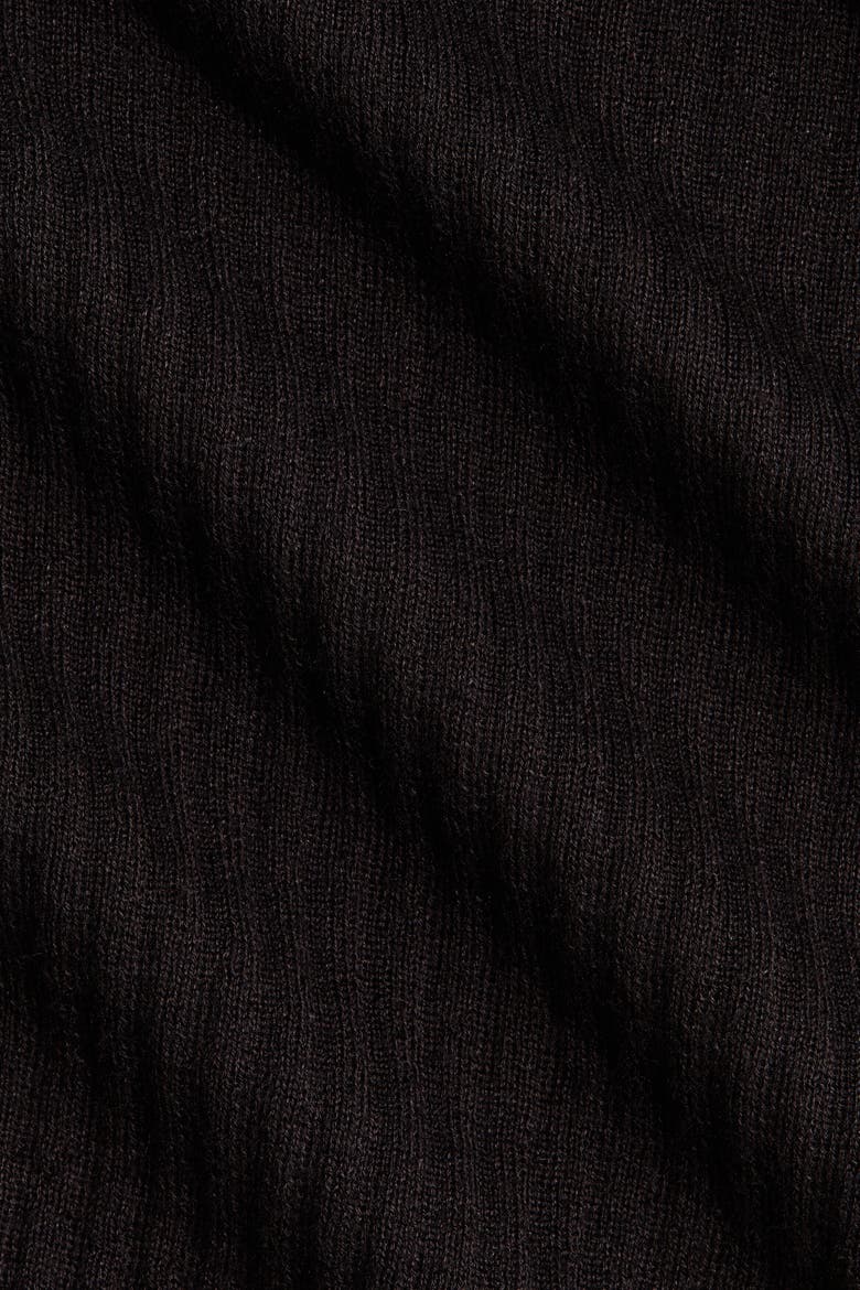 Rib-knit Linen-blend Top, Alternate, color, Dark brown