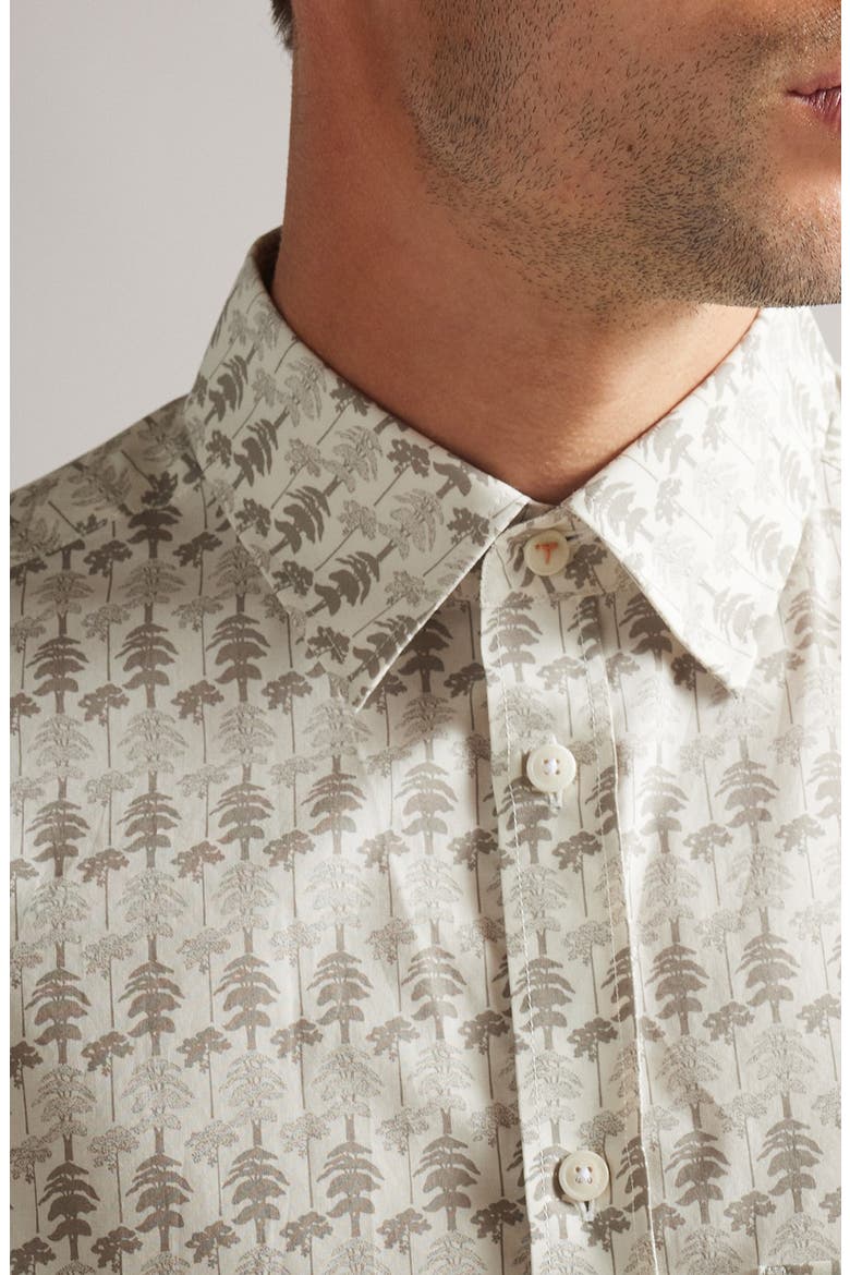 Temple Rack Ted Baker London Temple Tree Print Button-Up Shirt (Men) | Nordstromrack