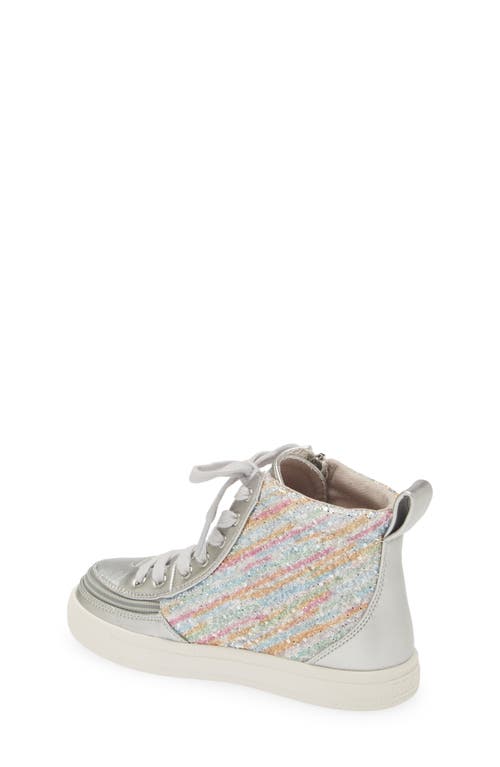 Billy Footwear Billy Classic Lace High Gltr In Silver