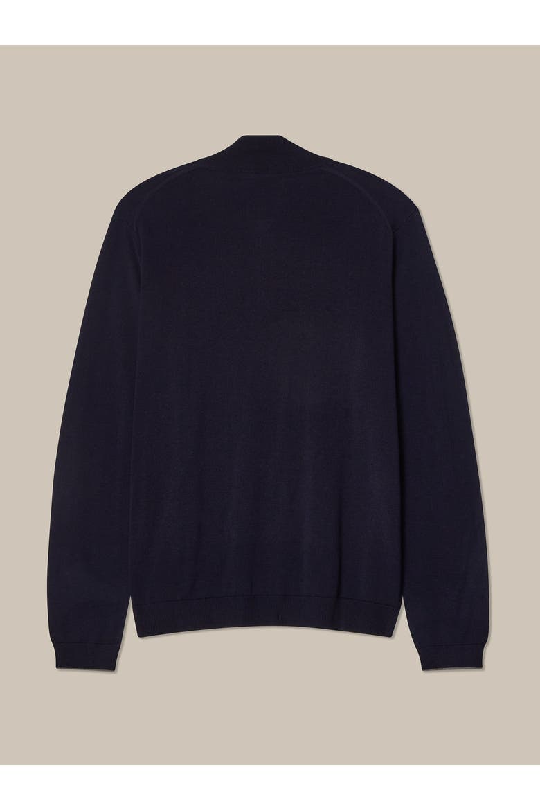 Eastwood Quarter Zip Sweater, Alternate, color, Navy with Gray Tipping