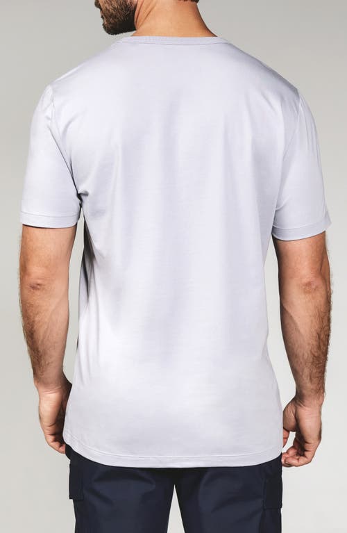 7 Diamonds Stretch Cotton & Modal Performance Crewneck T-shirt In Gray