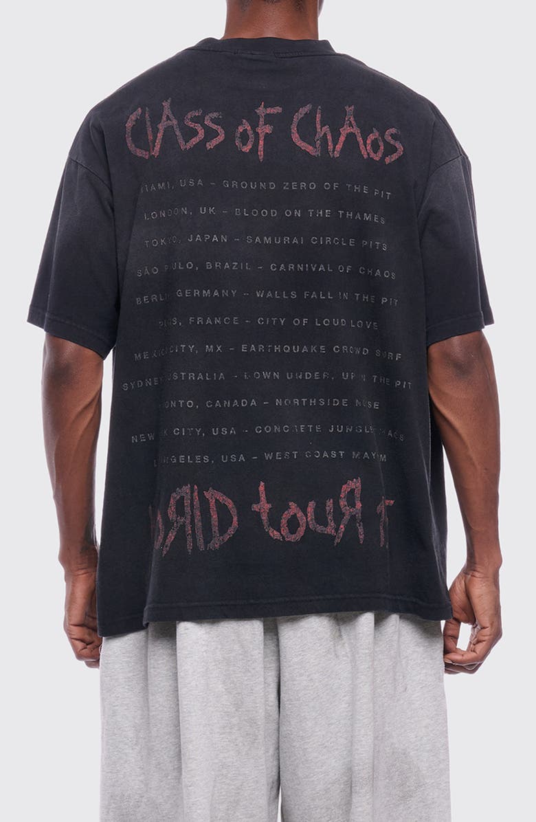 Rolling Loud Chaos World Tour Graphic T-Shirt, Alternate, color, Washed Black