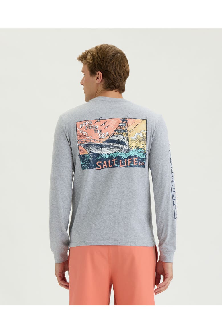 Wake Runner Long Sleeve Tee, Alternate, color, ATHLETIC HEATHER