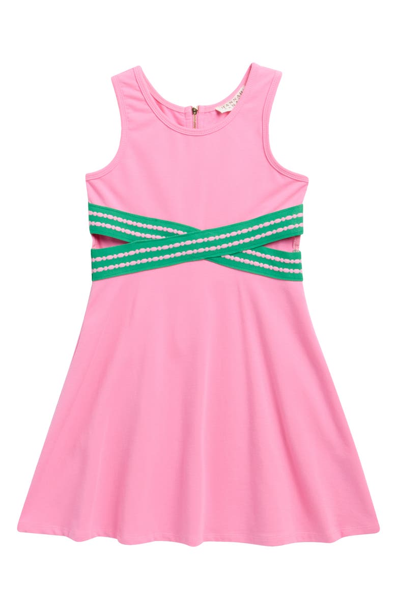 Hannah Banana Kids' Crisscross Fit & Flare Dress, Main, color, 